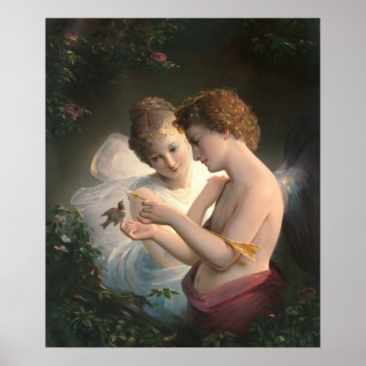 Cupid and Psyche, Louis Prang Poster (Vorne)