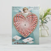 Cupid Angel Kaleidoskop Einladung (Stehend Vorderseite)