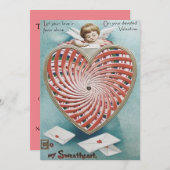 Cupid Angel Kaleidoskop Einladung (Vorne/Hinten)