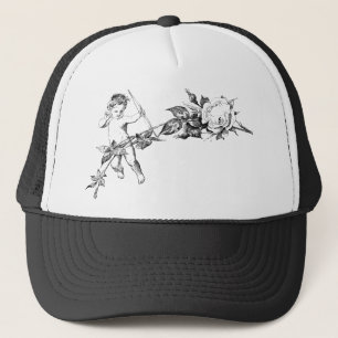 Cupid Angel Rose Cherub Decorative Blume Truckerkappe