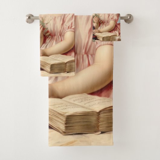 Cupid Angel schreibt einen Liebe Badhandtuch Set (Insitu)