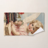 Cupid Angel schreibt einen Liebe Badhandtuch Set (Handtuch)