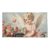 Cupid Angel schreibt einen Liebe Kissenbezug (Rückseite)