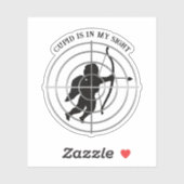 Cupid Anti Valentinstag  Aufkleber (Blatt)