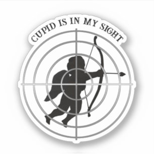 Cupid Anti Valentinstag Aufkleber