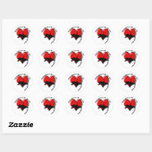 Cupid Anti Valentinstag Runder Aufkleber (Blatt)
