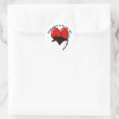 Cupid Anti Valentinstag Runder Aufkleber (Tasche)