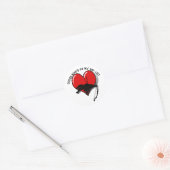 Cupid Anti Valentinstag Runder Aufkleber (Umschlag)