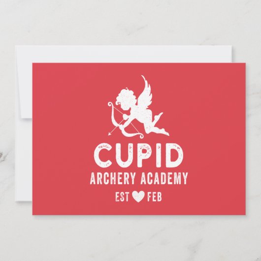 Cupid Archery Academy Einladung (Vorderseite)