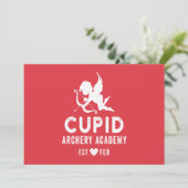 Cupid Archery Academy Einladung (Stehend Vorderseite)