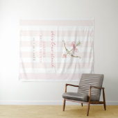 Cupid Arrow Love Struck Bridal Shower Welcome Wandteppich (Beispiel (Horizontal))