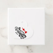 Cupid Arrow Red Hearts Happy Valentine's Day Text Geschenkanhänger (Beispiel)