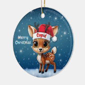 Cupid Baby Deer, Fawn, Doe, Reindeer🦌 🎄 Keramik Ornament (Links)