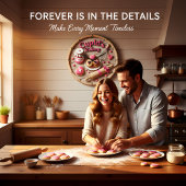 Cupid Bakery Sweetheart Kitchen Große Wanduhr