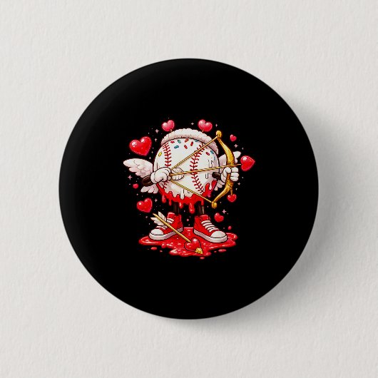 Cupid Baseball Drip Eiscreme Bekleidung Jugendlich Button (Vorderseite)