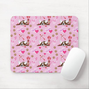 Cupid Basset Hound Mousepad
