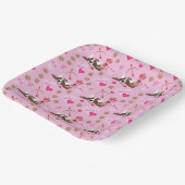 Cupid Basset Hound Pappteller (Gewinkelt)