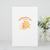 Cupid Bootan Briefpapier (Stehend Vorderseite)
