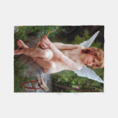 Cupid, Bouguereau Fleecedecke (Vorderseite (Horizontal))
