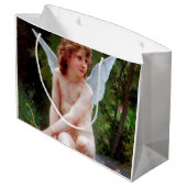 Cupid, Bouguereau Große Geschenktüte (Rückseite Schrägansicht)