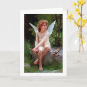 Cupid, Bouguereau Karte (Gelbe Blume)