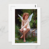 Cupid, Bouguereau Postkarte (Vorne/Hinten)