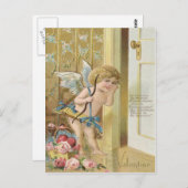 Cupid Bow Arrow Herz Rose Rose Postkarte (Vorne/Hinten)