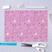 Cupid Bow Arrow Pink Roses Muster Valentinstag Seidenpapier (Handwerk)