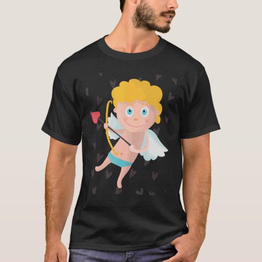 Cupid boy arrows Kostüme für Halloween T-Shirt (Vorderseite)
