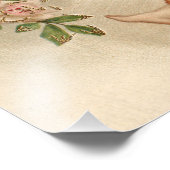 Cupid Cherub Angel Basket Rose Rose Fotodruck (Ecke)