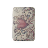 Cupid Cherub Angel Herz-Blume Badematte (Vorderseite Vertikal)