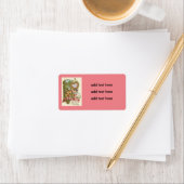 Cupid Cherub Angel Herz-Hütte Adressaufkleber (Insitu)