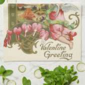 Cupid Cherub Angel Herz-Hütte Geschirrtuch (Gefaltet)