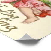 Cupid Cherub Angel Herz-Hütte Poster (Ecke)