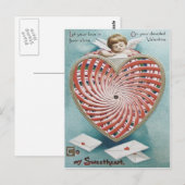 Cupid Cherub Angel Kaleidoskop Postkarte (Vorne/Hinten)