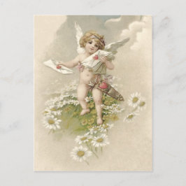 Cupid Cherub Angel Valentine Daisy Feiertagspostkarte