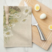 Cupid Cherub Angel Valentine Daisy Geschirrtuch (Viertel Falte)