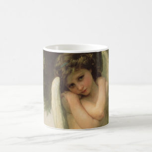 Cupid (Cupido) Engelporträt von Bouguereau Kaffeetasse