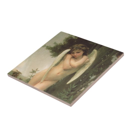 Cupid (Cupidon) Angel Portrait von Bouguereau Fliese (Seite)