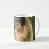 Cupid (Cupidon) Angel Portrait von Bouguereau Kaffeetasse (VorderseiteRechts)