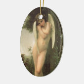 Cupid (Cupidon) Angel Portrait von Bouguereau Keramik Ornament (Links)