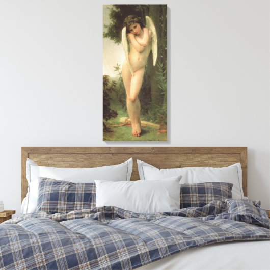 Cupid (Cupidon) Angel Portrait von Bouguereau Leinwanddruck (Insitu (Schlafzimmer))