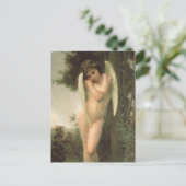 Cupid (Cupidon) Angel Portrait von Bouguereau Postkarte (Stehend Vorderseite)