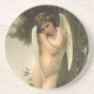 Cupid (Cupidon) Angel Portrait von Bouguereau Untersetzer