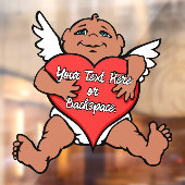 Cupid Decal Personalisiert Liebe Hugs Window Cloni Fensteraufkleber (Blatt 2)