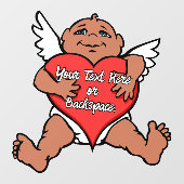 Cupid Decal Personalisiert Liebe Hugs Window Cloni Fensteraufkleber (Blatt)