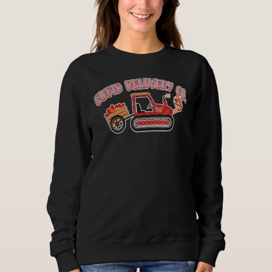 Cupid Delivery Company Valentine's Day Farmer Far Sweatshirt (Vorderseite)