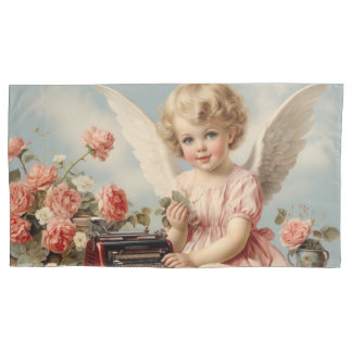 Cupid Engel schreibt einen Liebesbrief Kissenbezug
