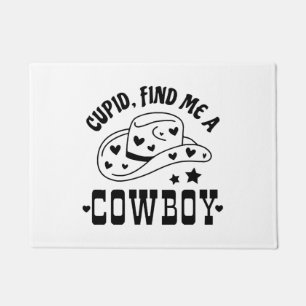 Cupid Findet Mir Einen Cowboy Western Fußmatte