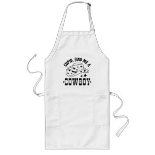 Cupid Findet Mir Einen Cowboy Western Lange Schürze